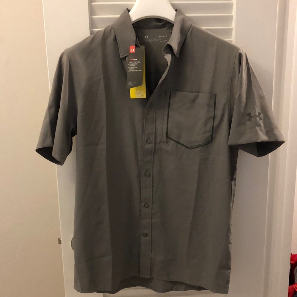 Under Armour M men’s gray heat gear with tags
